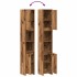Armario de baño madera de ingeniería envejecida 30x30x183,5