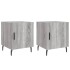 Mesitas noche 2 uds madera ingeniería gris Sonoma 40x40x50