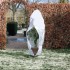 Nature Cubierta plantas invierno con cremallera blanco 2,5x2x3