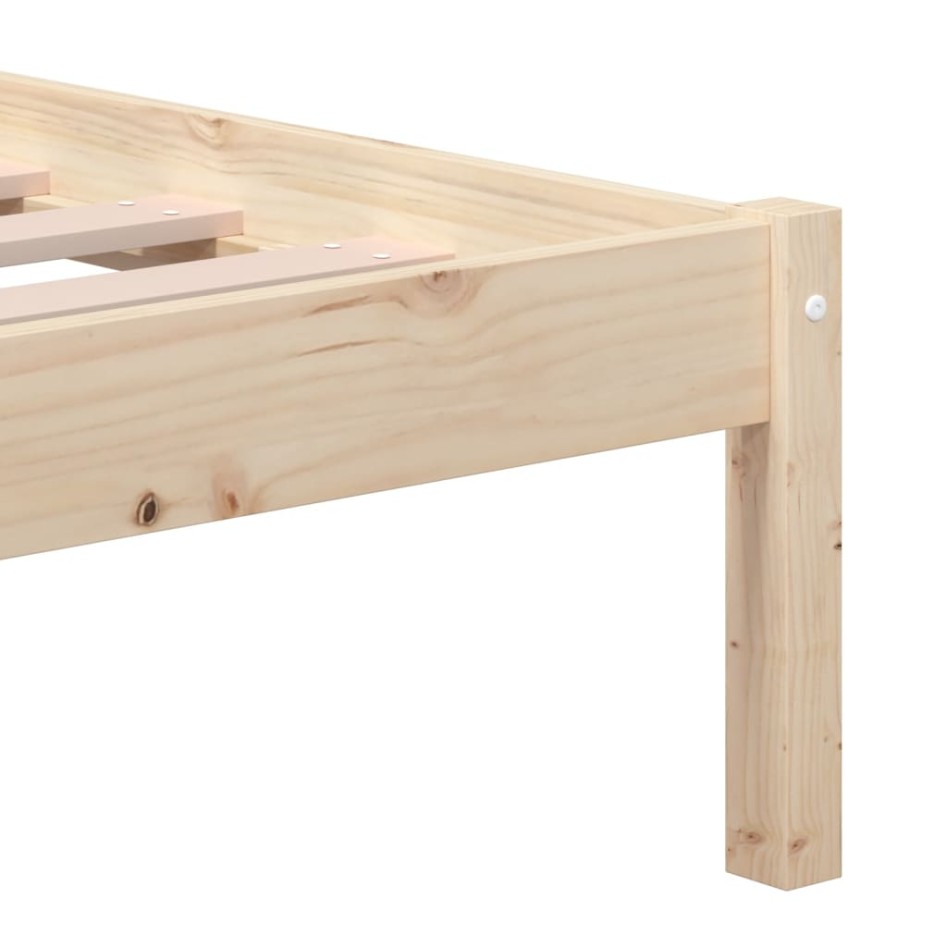 Estructura de cama madera maciza de pino 120x200