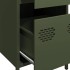 Aparador de acero laminado en frío verde oliva 35x39x73,5