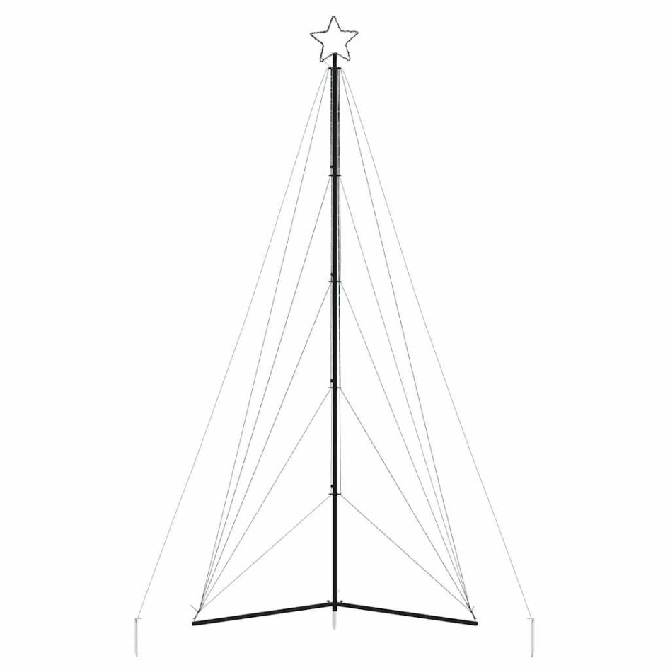 Árbol de Navidad LED 615 LEDs azul 404,5