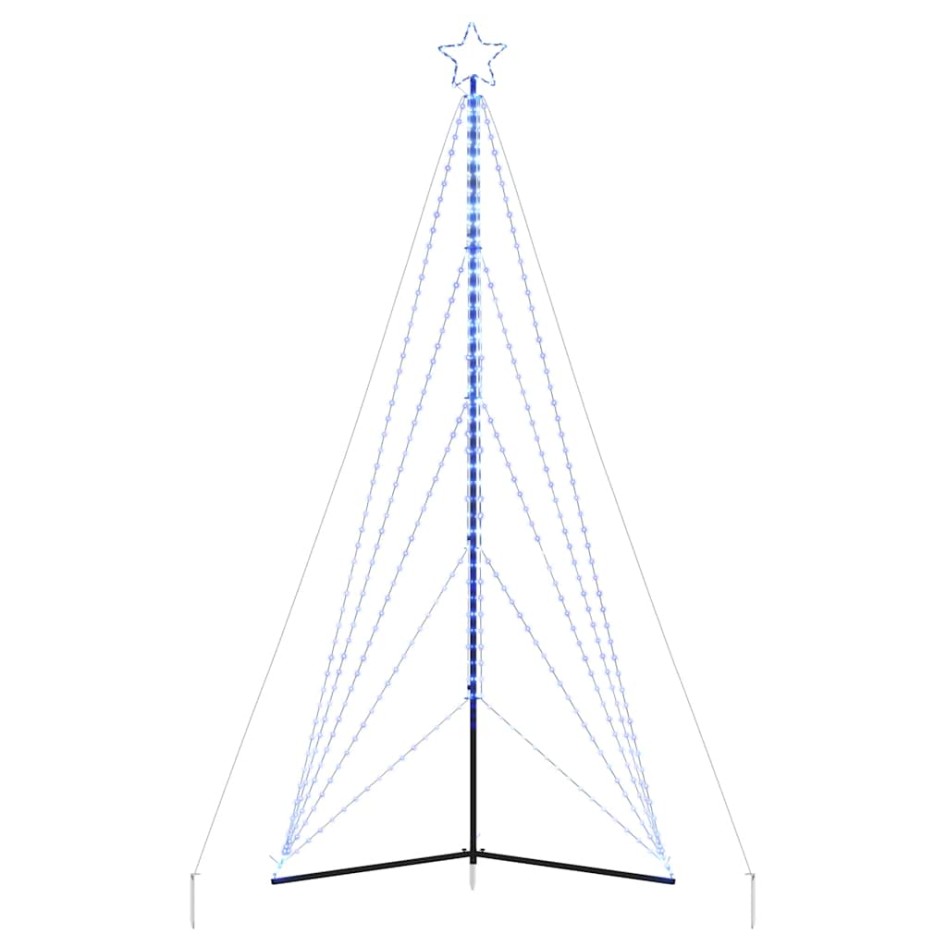 Árbol de Navidad LED 615 LEDs azul 404,5