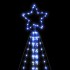 Árbol de Navidad LED 615 LEDs azul 404,5