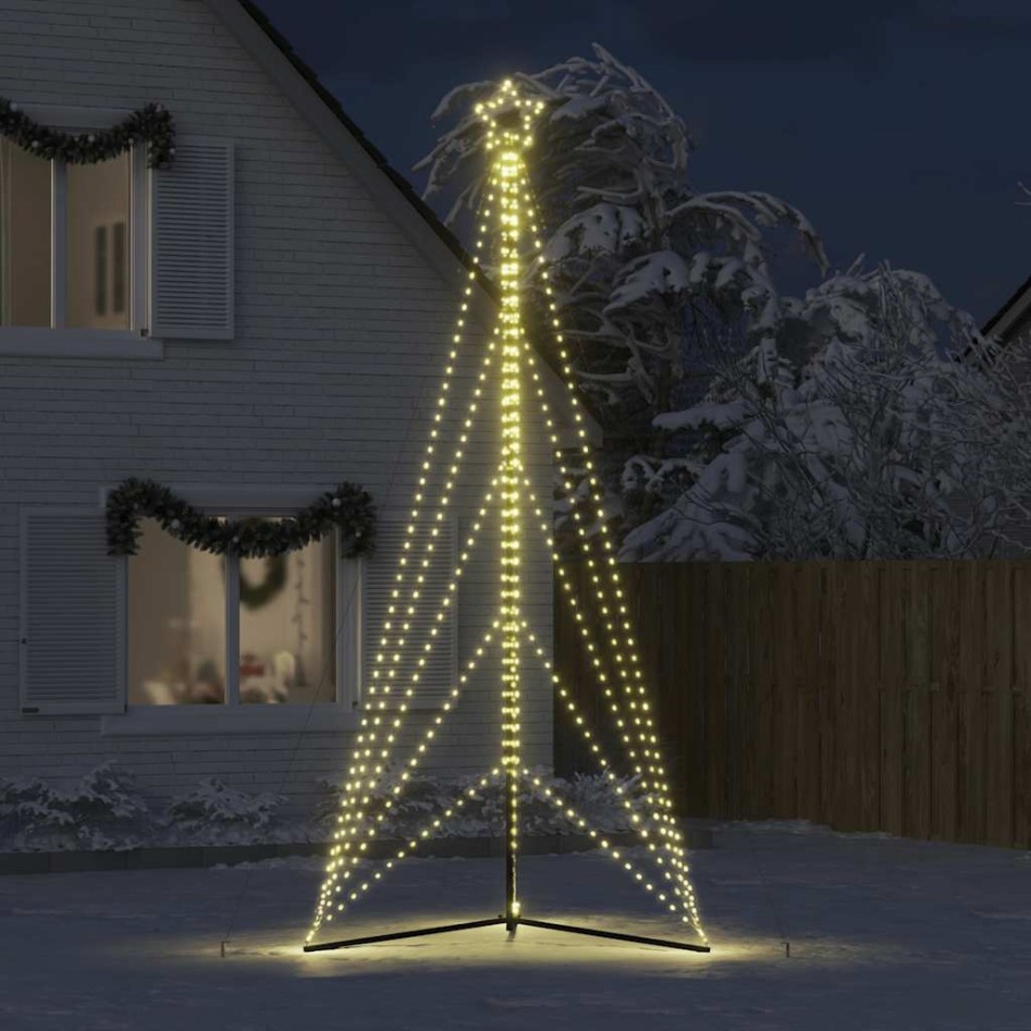 Árbol de Navidad LED 615 LEDs blanco cálido 404,5