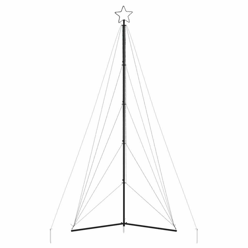 Árbol de Navidad LED 615 LEDs blanco cálido 404,5