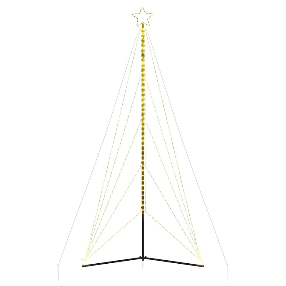 Árbol de Navidad LED 615 LEDs blanco cálido 404,5