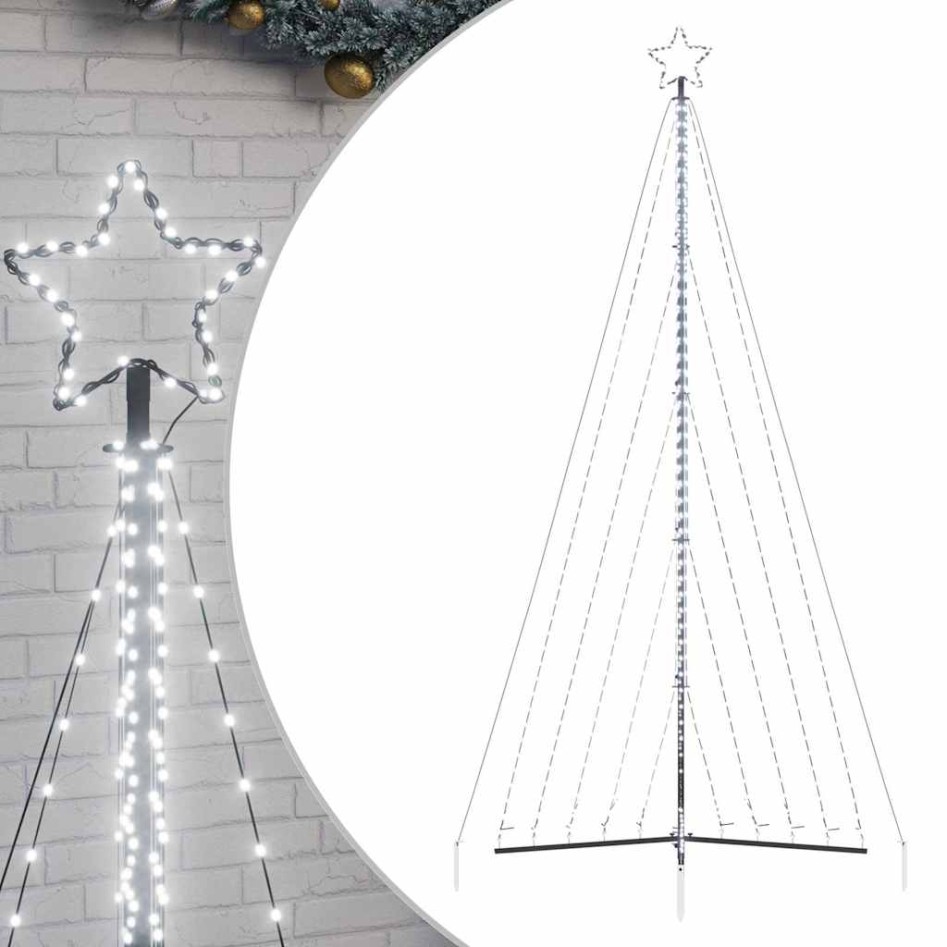 Árbol de Navidad LED 570 LEDs blanco frío 399