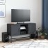 Mueble para TV de acero gris antracita 100,5x39x60,5