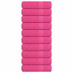 Toallas de Mano 10 piezas Rosa 50x100 cm 360 g/m² 100% Algodón