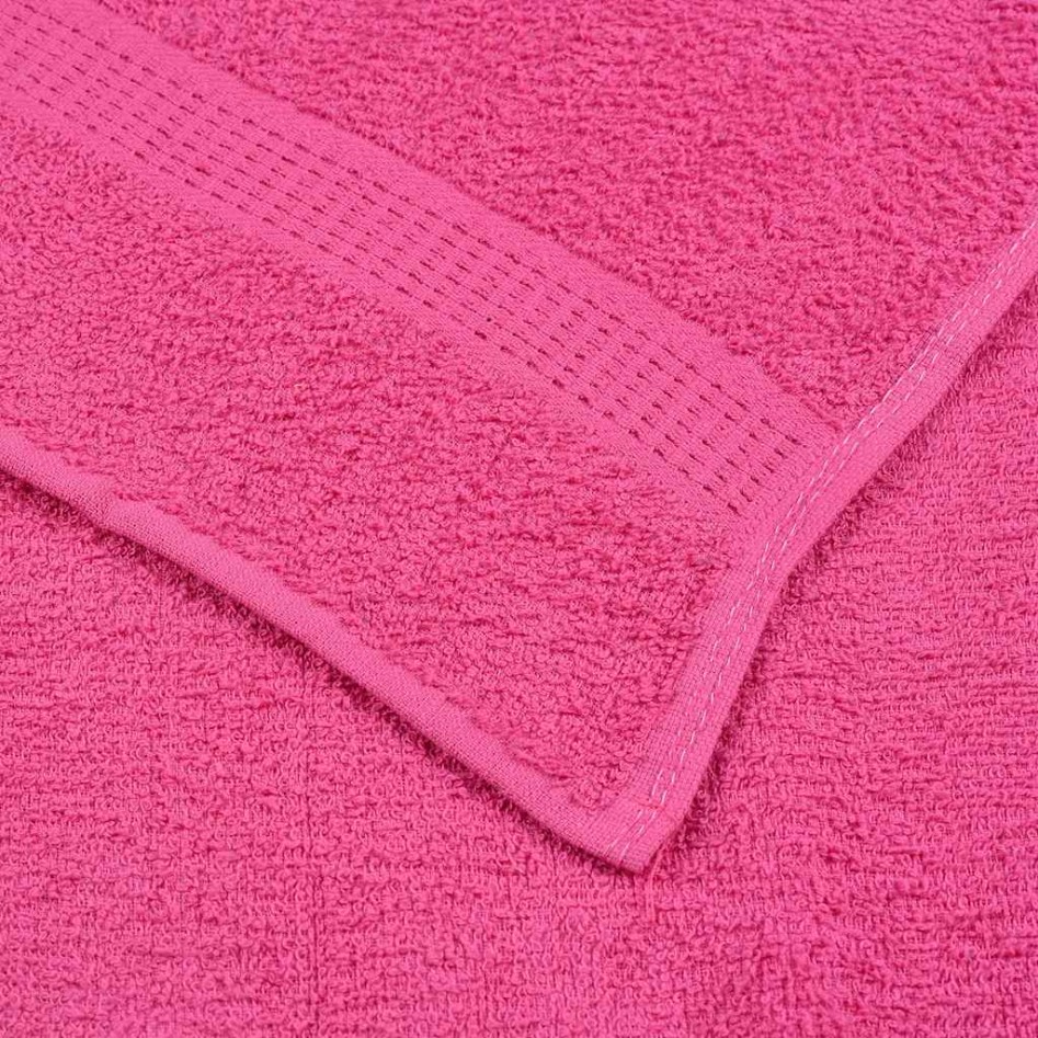 Toallas de Mano 10 piezas Rosa 50x100 cm 360 g/m² 100%