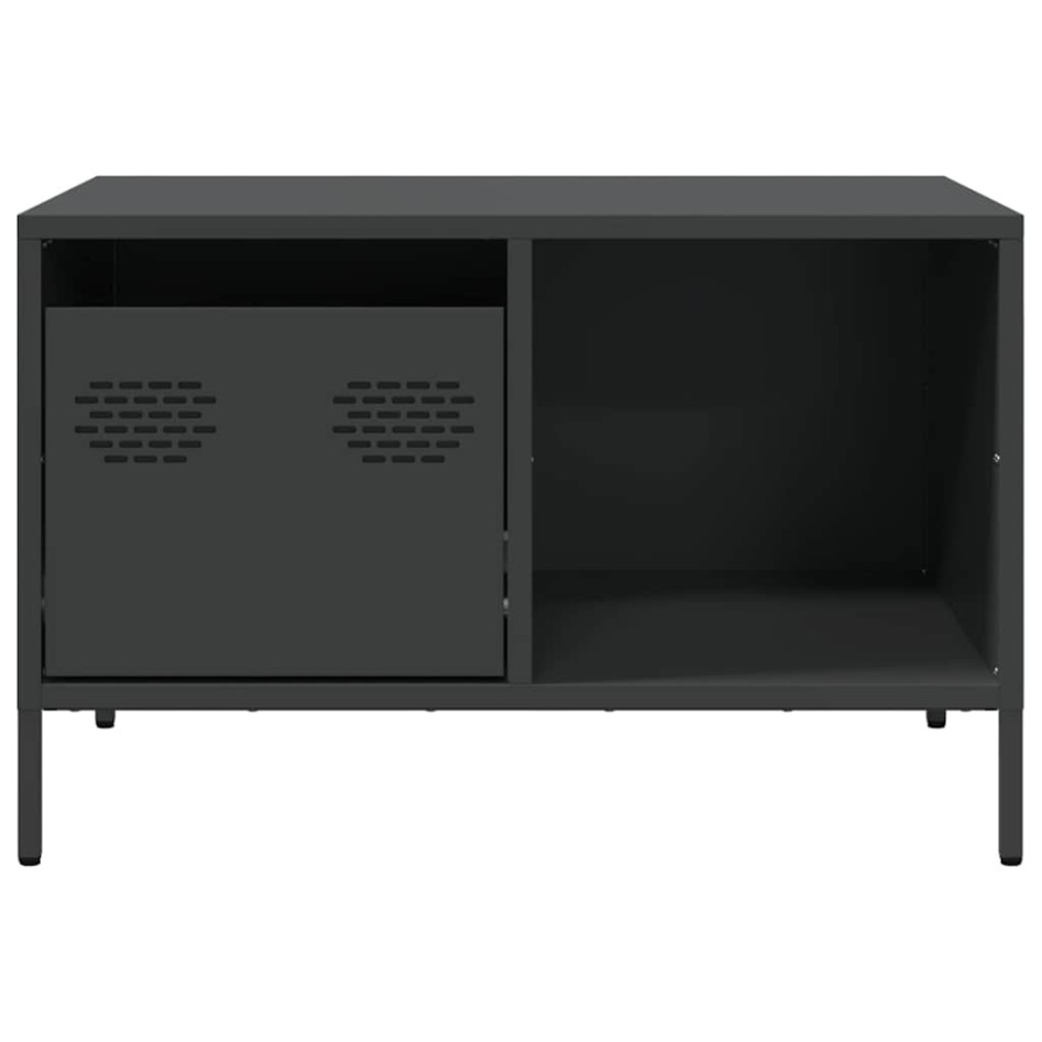 Mesa de centro acero laminado en frío negro 68,5x50x43,5
