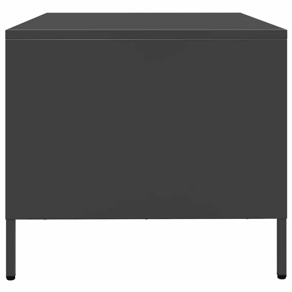 Mesa de centro acero laminado en frío negro 68,5x50x43,5