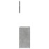 Set muebles de baño 2 piezas madera contrachapada gris