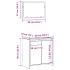 Set muebles de baño 2 piezas madera contrachapada gris