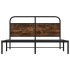 Estructura de cama sin colchón 120x190 cm madera roble