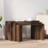 Mesas apilables 3 pzas madera contrachapada color roble