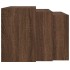 Mesas apilables 3 pzas madera contrachapada color roble