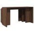 Mesas apilables 3 pzas madera contrachapada color roble