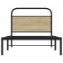 Estructura de cama sin colchón 100x190 cm madera roble
