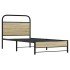Estructura de cama sin colchón 75x190 cm madera roble