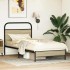 Estructura de cama sin colchón 75x190 cm madera roble
