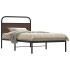 Estructura de cama sin colchón 90x190 cm madera marrón
