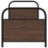 Estructura de cama sin colchón 75x190 cm madera marrón