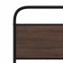 Estructura de cama sin colchón 75x190 cm madera marrón