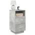Mesillas de noche 2 uds con 2 cajones gris cemento 36x36x68
