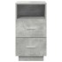 Mesillas de noche 2 uds con 2 cajones gris cemento 36x36x68