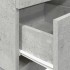 Mesillas de noche 2 uds con 2 cajones gris cemento 36x36x68