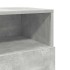 Mesillas de noche 2 uds con 2 cajones gris cemento 36x36x68