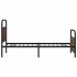 Estructura de cama sin colchón 90x190 cm madera marrón