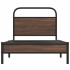 Estructura de cama sin colchón 100x190 cm madera marrón