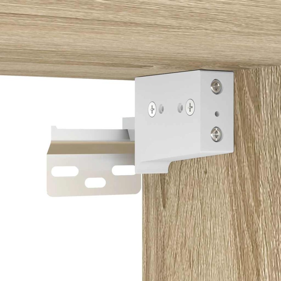 Mesitas de noche de pared 2 unidades roble sonoma 45x26x28,5