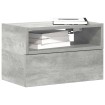 Mesitas de noche de pared 2 uds gris hormigón 45x26x28,5 cm