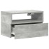 Mesitas de noche de pared 2 uds gris hormigón 45x26x28,5