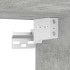 Mesitas de noche de pared 2 uds gris hormigón 45x26x28,5