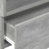 Mesitas de noche de pared 2 uds gris hormigón 45x26x28,5