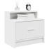 Mesillas de noche con cajón 2 uds blanco 51x31x47