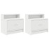 Mesillas de noche con cajón 2 uds blanco 51x31x47