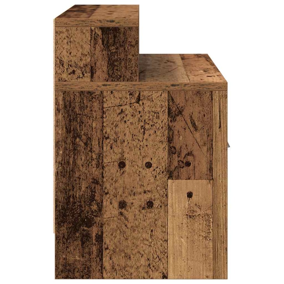 Mesillas de noche con cajón 2 uds madera vieja 51x31x47