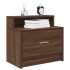 Mesillas de noche con cajón 2 uds roble marrón 51x31x47