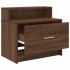 Mesillas de noche con cajón 2 uds roble marrón 51x31x47