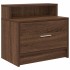 Mesillas de noche con cajón 2 uds roble marrón 51x31x47