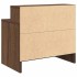 Mesillas de noche con cajón 2 uds roble marrón 51x31x47