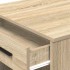 Escritorio con cajón estante madera contrachapada roble
