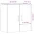 Armario de pared madera de ingeniería roble artisan 60x31x60