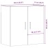 Armario de pared madera de ingeniería roble artisan 60x31x60